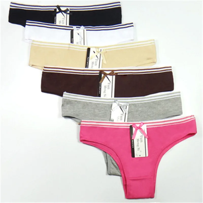

Top Quality Girls Thongs Panties Breathable Cotton Material Bandage G String Thongs T Back Cueca Infantil Children's Thongs