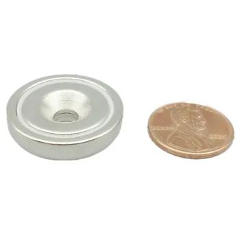 

24pcs 8.3kg Pulling Pot Magnet Diameter 25mm M5 Countersunk Hole D25 Mounting Magnetic Strong Magnet Neodymium Permanent Magnets