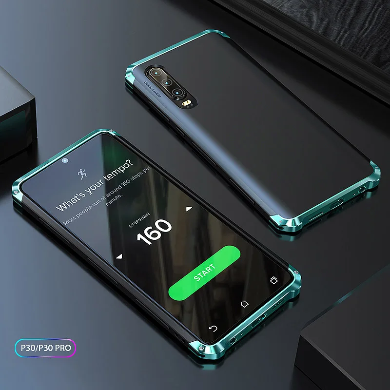 Чехол для Huawei P30 Pro жесткий противоударный металлический чехол-бампер P20 чехол с