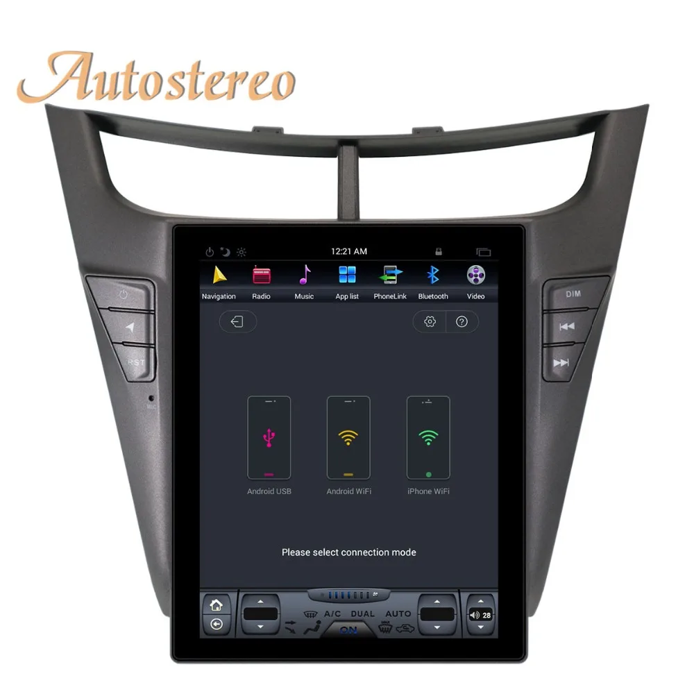 Best Autostereo Android Tesla style Car GPS Navigation For CHEVROLET Sail 2015 2016 2017 2018 multimedia tape recorder no DVD player 3