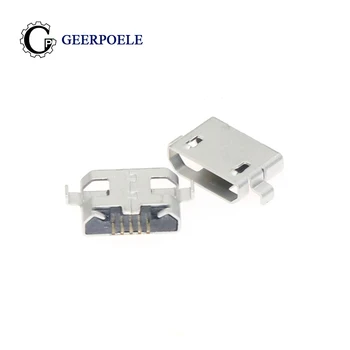

2 Feet DIP 5 Pin Flat Edge 30V 1.5A Micro USB Connectors Female Port Jack Tail Plug Socket Electric Terminals