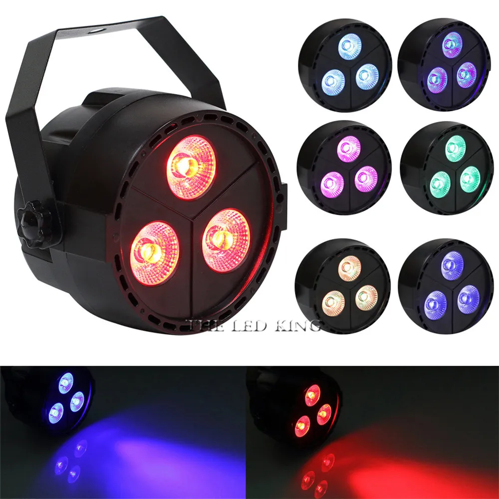Профессиональные светодиодные сценические огни 24 Вт RGB УФ PAR DMX эффект освещения