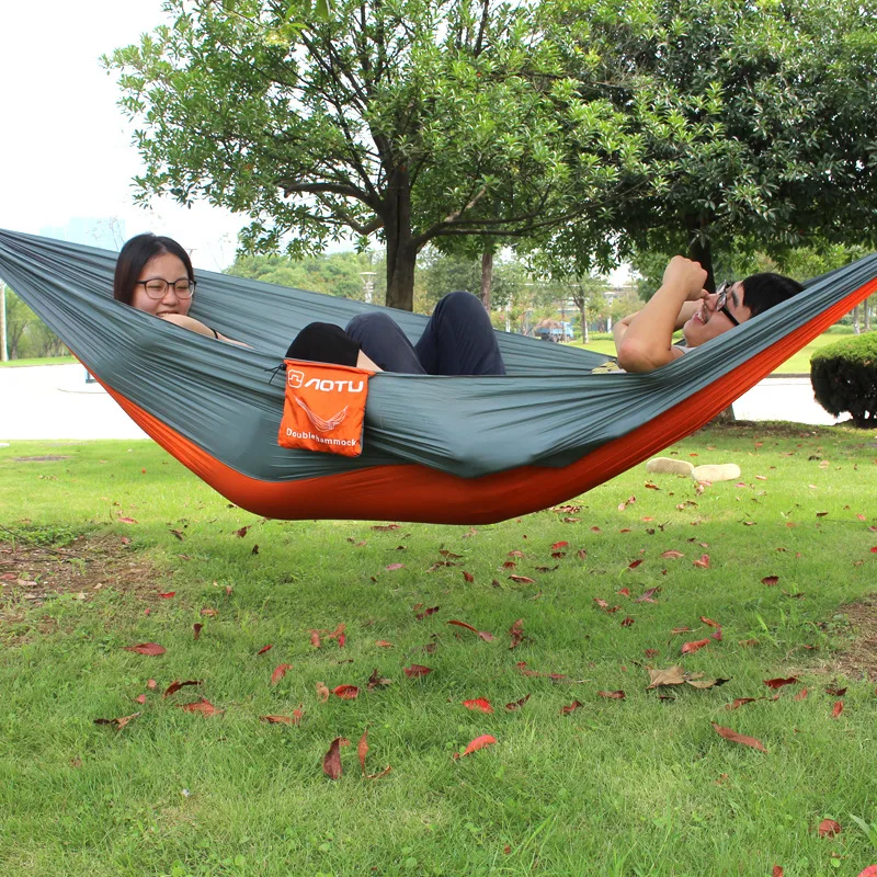  VILEAD Camping Hammock Stable Ultralight Portable Parachute Outdoor Camping Cot Sleeping Bed Garden