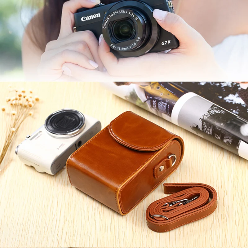 Чехол из искусственной кожи высокого качества для камеры Sony RX100 II III IV V HX90 HX80 HX60 HX50