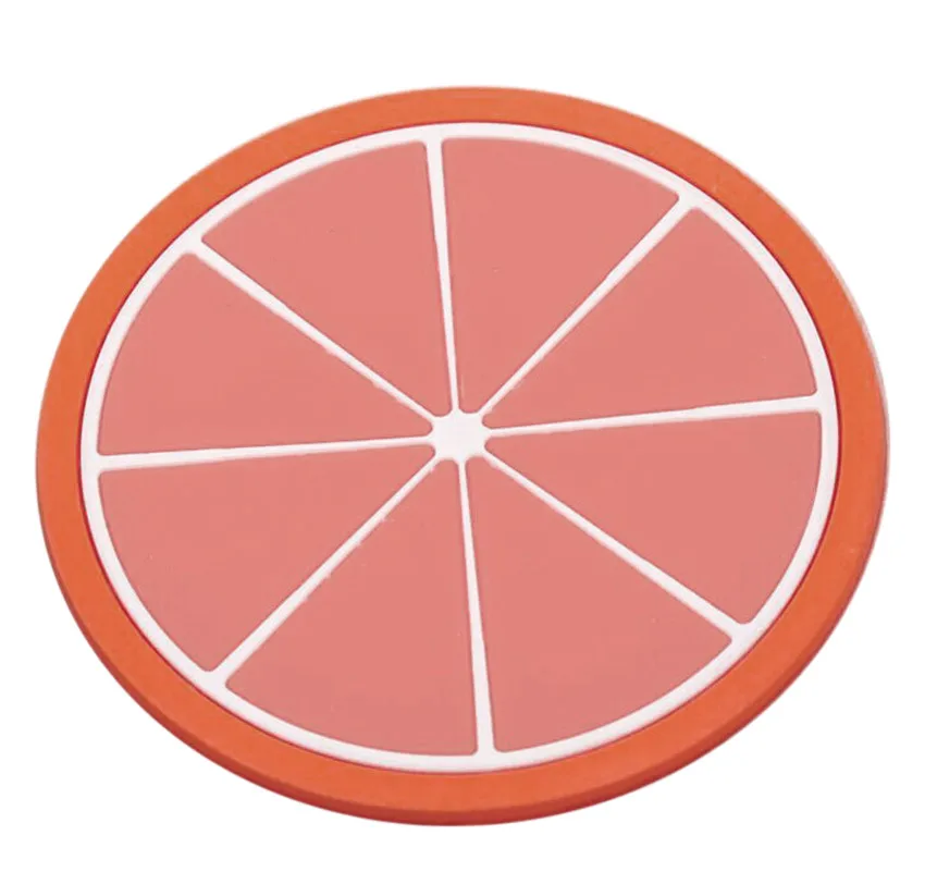 

Colorful Fruit Coaster placemat for dining Table mat silicone placemat bowl drink coasters Cup Drinks Holder Mat Tableware