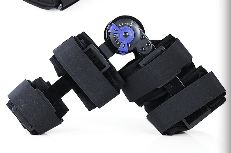 Adjustable knee support bracket fixed fracture knee meniscus ligament