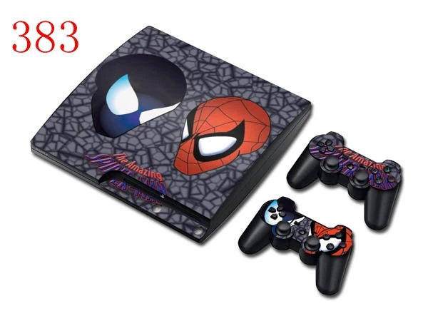 Cheap For Spider - Man Cool Styke Decal Sticker For PS3 Slim Console & 2 Controller For Sony Playstation PS 3 Skins Cheap For Spider - Man Cool Styke Decal Sticker For PS3 Slim Console & 2 Controller For Sony Playstation PS 3 Skins
