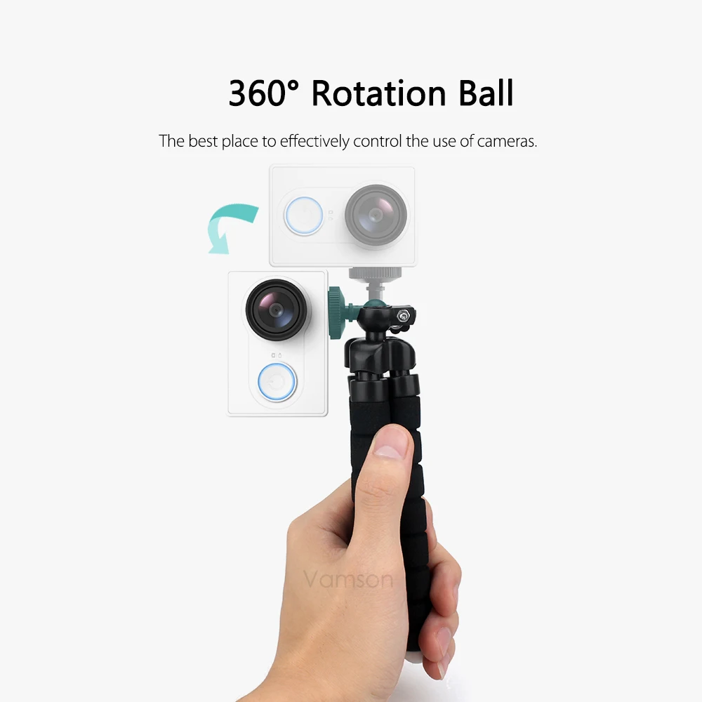 Vamson мини-штатив для телефона Камера Гибкая нога для iphone для Xiaomi для samsung Gorillapod Octopus штатив VP414E