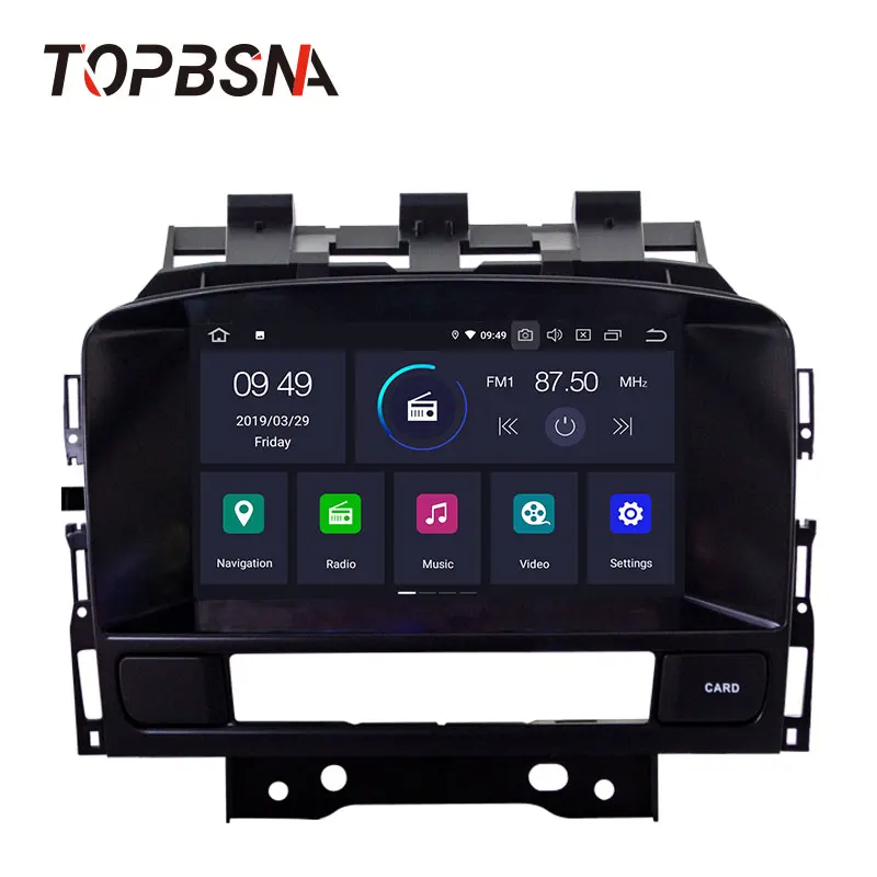 TOPBSNA 2 Din Android 9,0 автомобильный dvd-плеер для Opel Astra J Vauxhall Buick Verano 2010 2011 2012 2013 gps Navi аудио wifi RDS