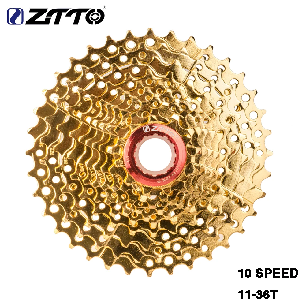 Кассета ZTTO MTB 10 скоростей 11 36 T золотой свободный колесо маховик для деталей M610 XT