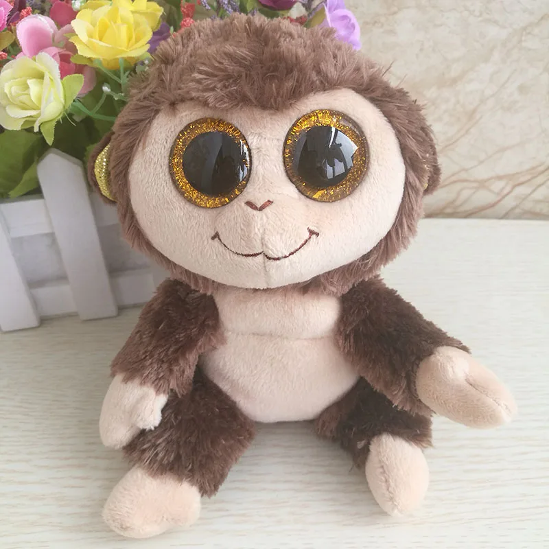 Audrey Monkey Russia Plush Toy 15 cm Ty Beanie Boos Collection Bright