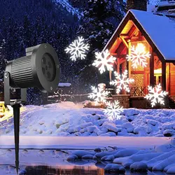 Thrisdar перемещение снежинки Рождество проектор Газон лампа открытый сад светодиодный снежинки Spotlight праздник диско DJ свет этапа