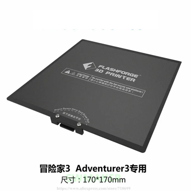 

Flashforge Adventurer 3 3D Printer Platform components with grey Heated Bed Tape Print Sticker Plate Tape