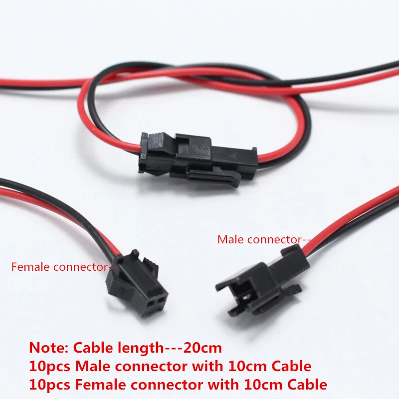 10Par/лот SM2.54 SM 2 5 мм P Pinos Plugue Macho для Femea разъем с кабелем Fio всего 20 см/40 см/60 см