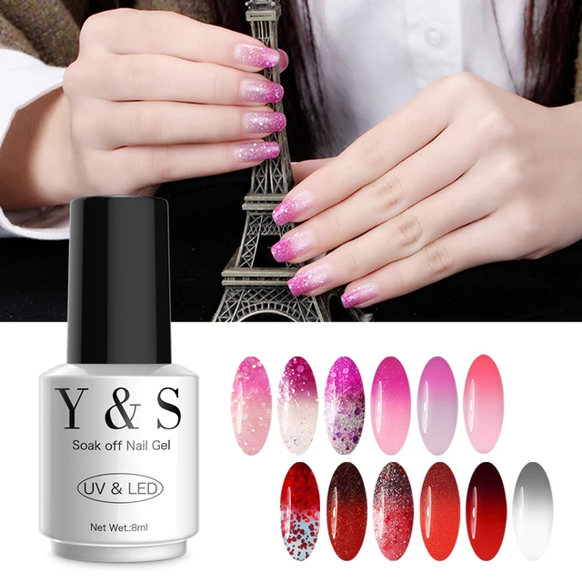 Y S Gel Nail Polish Vernis Chameleon Temperature Changing Color Uv Y S Gel Nail Polish Vernis Chameleon Temperature Changing Color Uv Varnish Soak Off Led