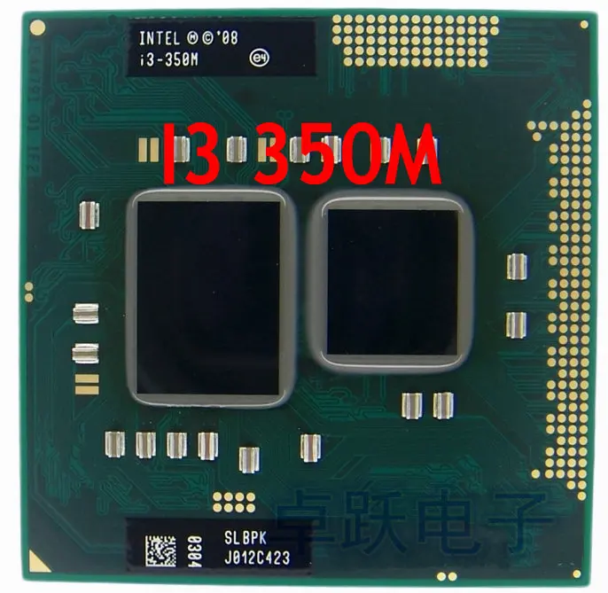 Intel Core laptop Mobile I3-350m I3 350m Оригинальный Socket G1 CPU 3M Cache/2 26 ГГц/двухъядерный процессор |
