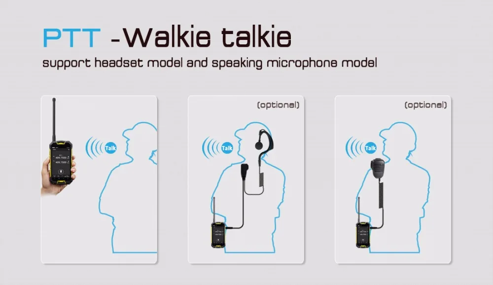 Оригинальный Snopow M5 4G LTE Walkie Talkie PTT смартфон MTK6735 2 GB 16 4 5 ''NFC OTG 13MP IP68