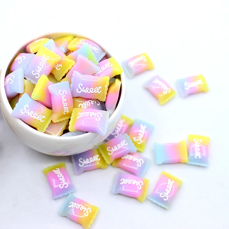 

5pcs DIY Craft Toys Charms Rainbow Sweet Sugar Polymer Slime Box Toy For Children Modeling Clay DIY Mobile Case Handmade Decorat