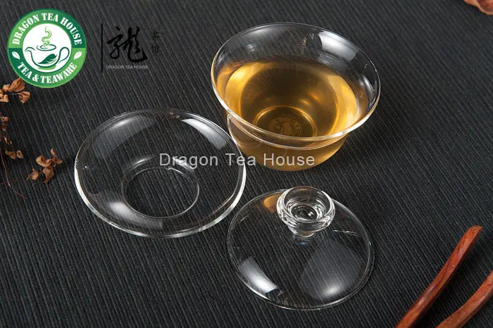 Китайское кун-фу чай прозрачное стекло Gaiwan 120 мл FH-333MS3