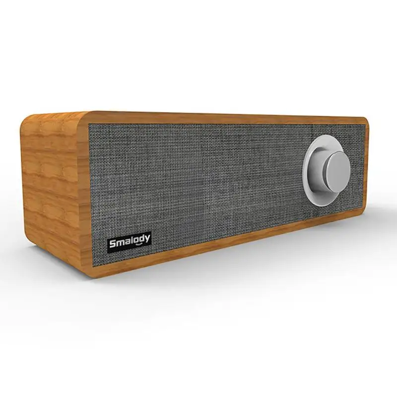 Ретро деревянный Bluetooth беспроводной динамик тяжелый бас Hi Fi стерео мини истинный звук сильный аудио