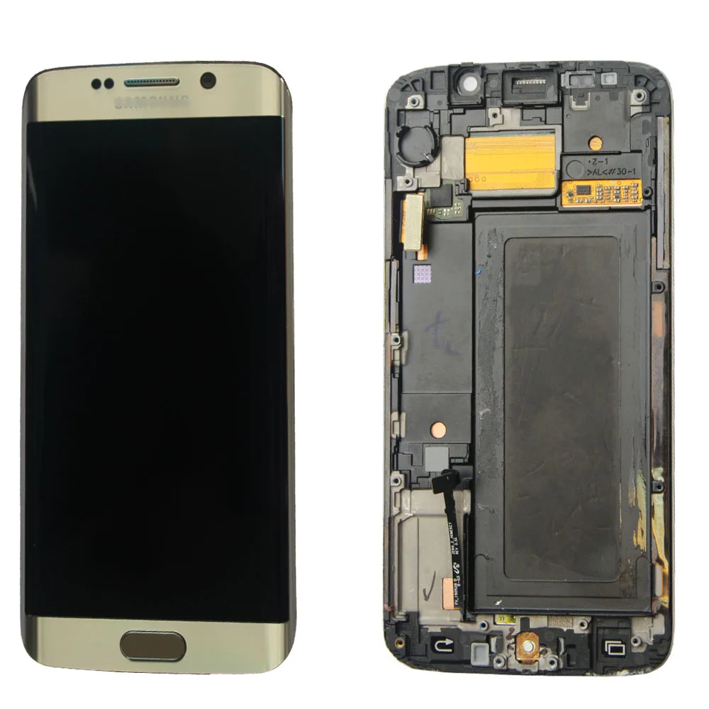 LCD Display Screen Touch Digitizer + Frame FOR Samsung Galaxy S6 edge G925T replacement pantalla parts