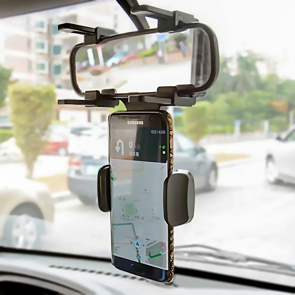 Buy ET Car Rearview Mirror Phone Holder Stand Flexible