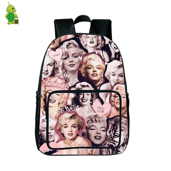 

Famous Superstar Marilyn Monroe Overlay Backpack Women Backpacks Teenage Girls School Bags Students Casual Laptop Backpack