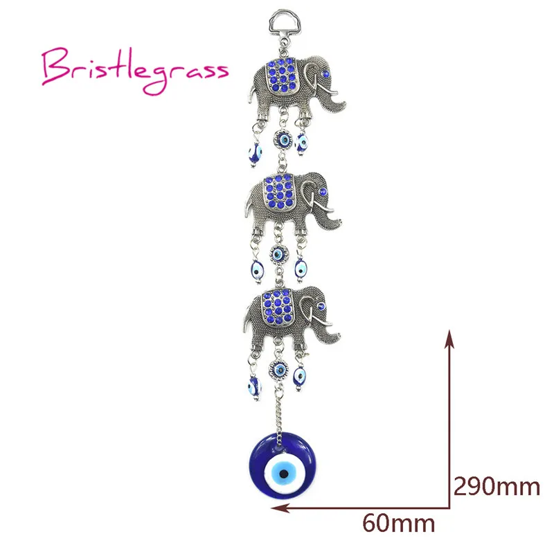Турецкие Синие стразы со сглаза, слон, амулеты, талисманы на удачу, подвесные Подвески на стену, защита от благословения, домашний декор