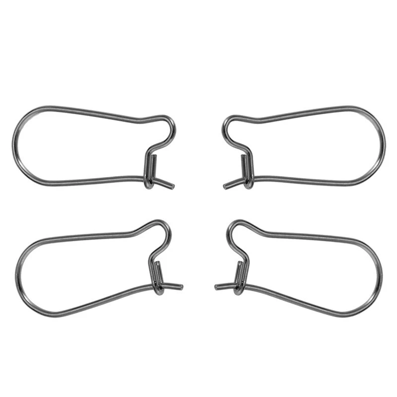 

100 Pcs Stainless Steel Dull silver Link-soldered Hooks Earring Jewelry Finding