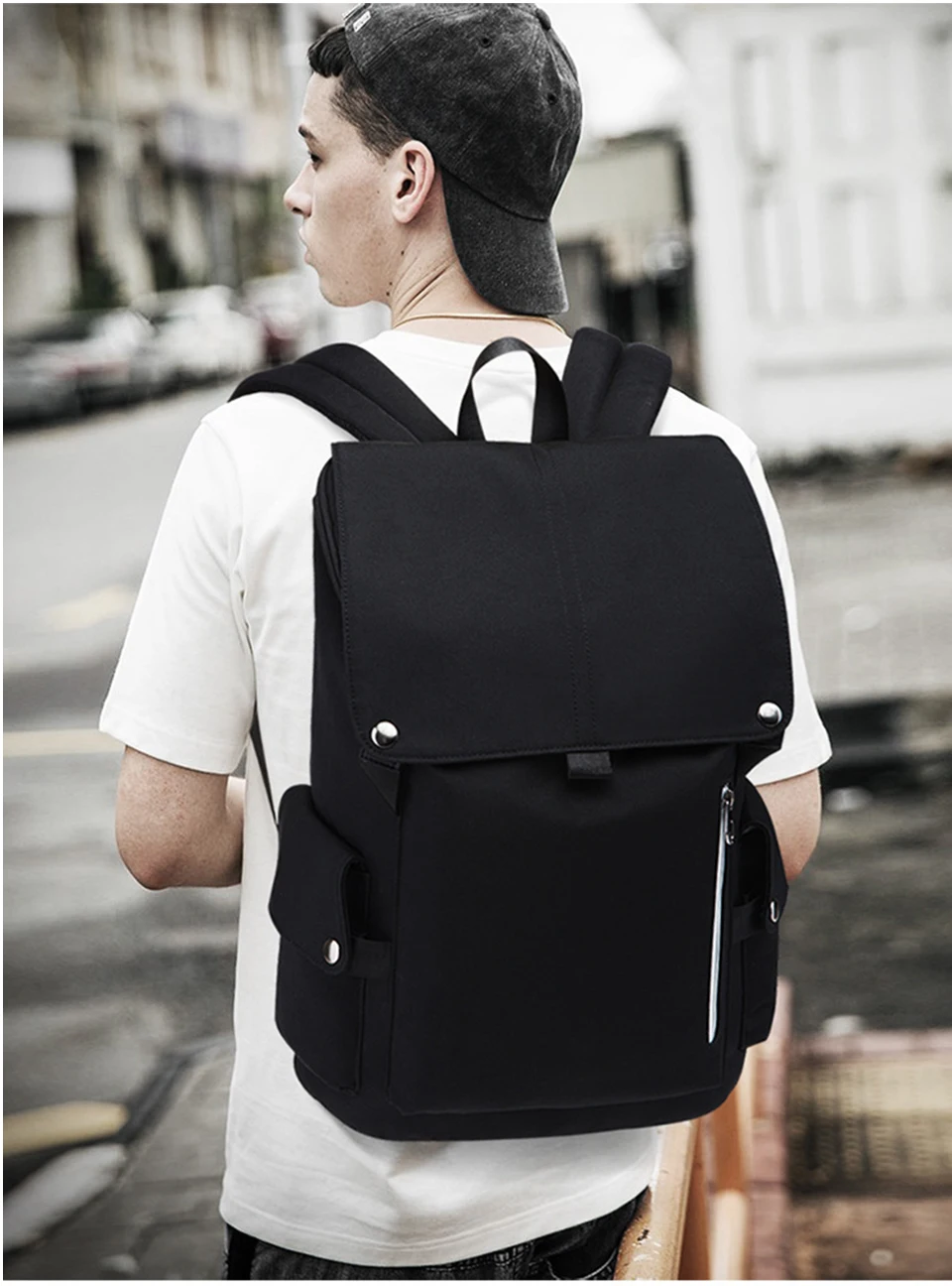 Mens Backpack Laptop Backpacks 17 Inch 15.6 Waterproof Mochila Black Women Backpacking USB Charging Student Travel Large Bagpack (17)