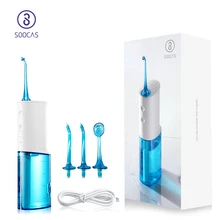 Soocas w3 irrigador oral portátil, elétrico, fio dental, bico de jato, substituição extra, limpeza oral