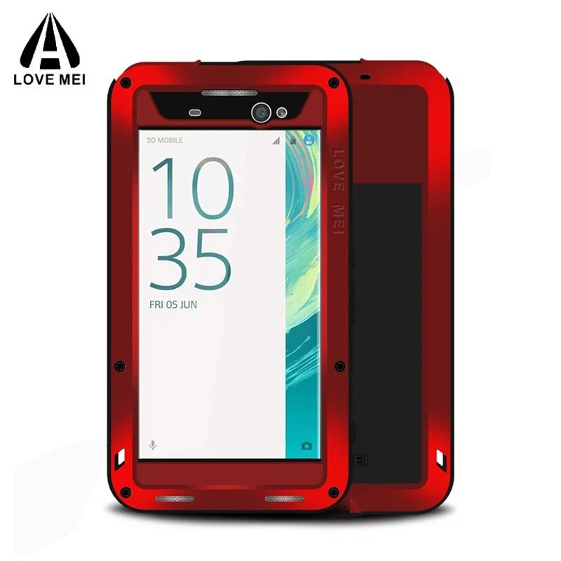 LOVE MEI для sony Xperia XA Ultra Cover F3212 F3216 F3211 сверхпрочный силиконовый чехол ТПУ и жесткая