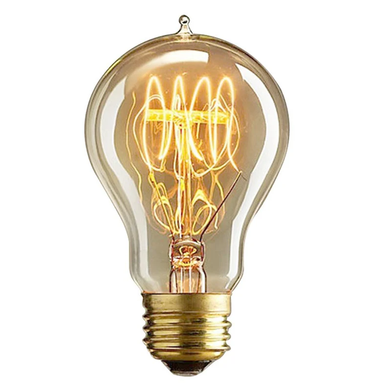

Retro Vintage A19 110V/220V 60W E27 Tungsten Filament Edison Light Incandescent Bulb Edison Lamp -- CLH