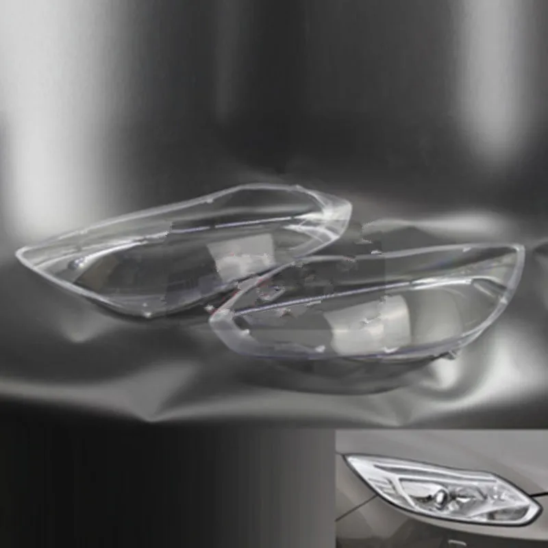 

1pair High Quality Headlight Clear Lens Cover Front Left + Right Headlamp Shell For ford focus 2012-2014