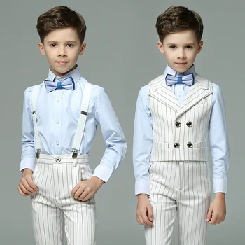 

2019 boys summer suits formal kids wedding costume blazer suit brand flower boys tuxedos baby boys school uniform suit