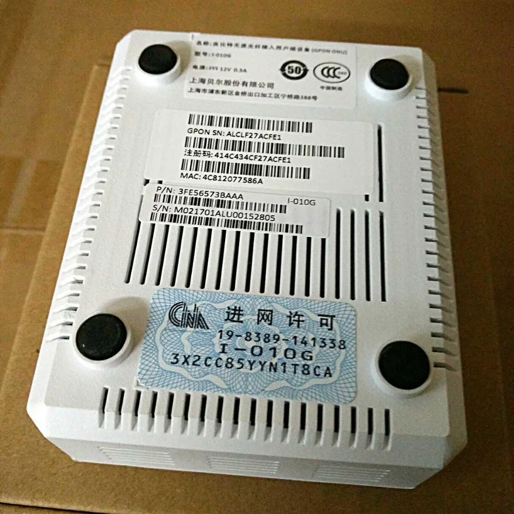 Alcatel Lucent Bell Gpon ONT I 010G onu Router Mode FTTH FTTO с портом ethernet 1GE входом SC/UPC английская