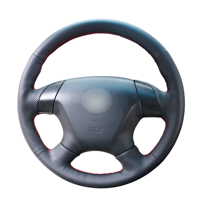 

Hand-stitched DIY Black Micro Fiber Leather Car Steering Wheel Cover for Honda Accord 7 2003-2007 Odyssey 2005-2010