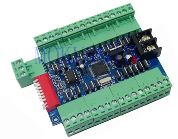 

MOKUNGIF 24CH Channel 8 group LED DMX512 Decoder WS-DMX-24CH-BAN DC12V-24V DMX512 RGB Controller Max 15A