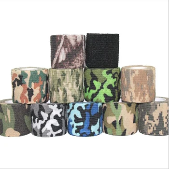 

5cmx4.5m Multifunctional Camo Tape Non-woven Self-adhesive Camouflage Wrap Hunting Cycling Waterproof Non-Slip Camo Stealth Tape