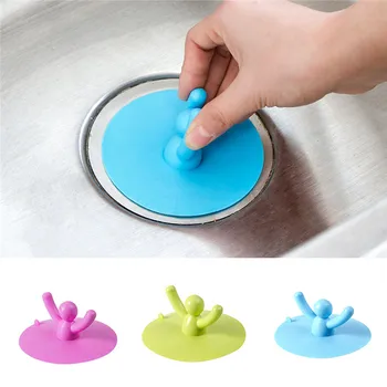 

Multifuctional Kitchen Washroom Bathroom Shower Waterproof Silicone Sink Plug Water Sink Bathtub Drainage Stopper Tool Cute