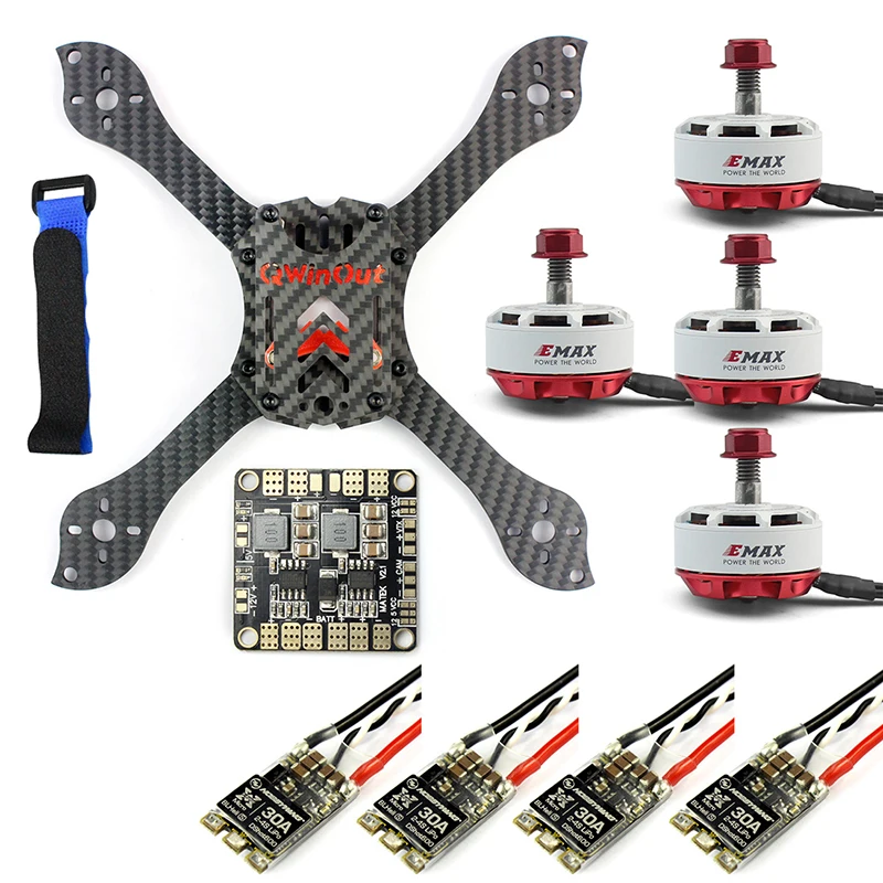 

Threel X 3K Removable DIY Kit Frame RS2306 2750KV 30A ESC Brushless Motor With PDB For FPV Racing Drone Quadcopter