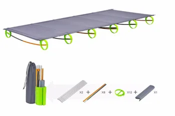 

Durable Ultralight 1.3kg Aluminium alloy Folding Bed Portable Bed Outdoor furniture Camping mat Nap cot Bed size 180*58cm