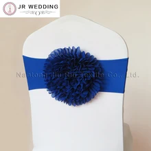 50 шт. Ryoal Голубой шифон подсолнечника и лайкра стрейч стул группа для свадьбы стул вечерние украшения событие