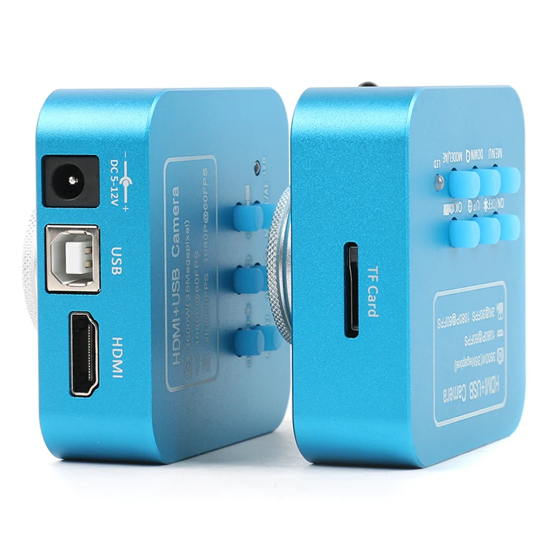  36MP 4K 2K 1080P HDMI USB Industry Digital Microscope Camera 180X/300X C-Mount Lens 144 LED Light U