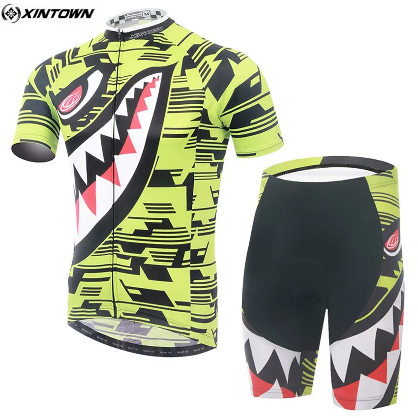 

High Quality men tooth Cycling Jersey/short Sleeve Racing Bicycle Clothing Roupa Ciclismo/Breathable Bike jersey