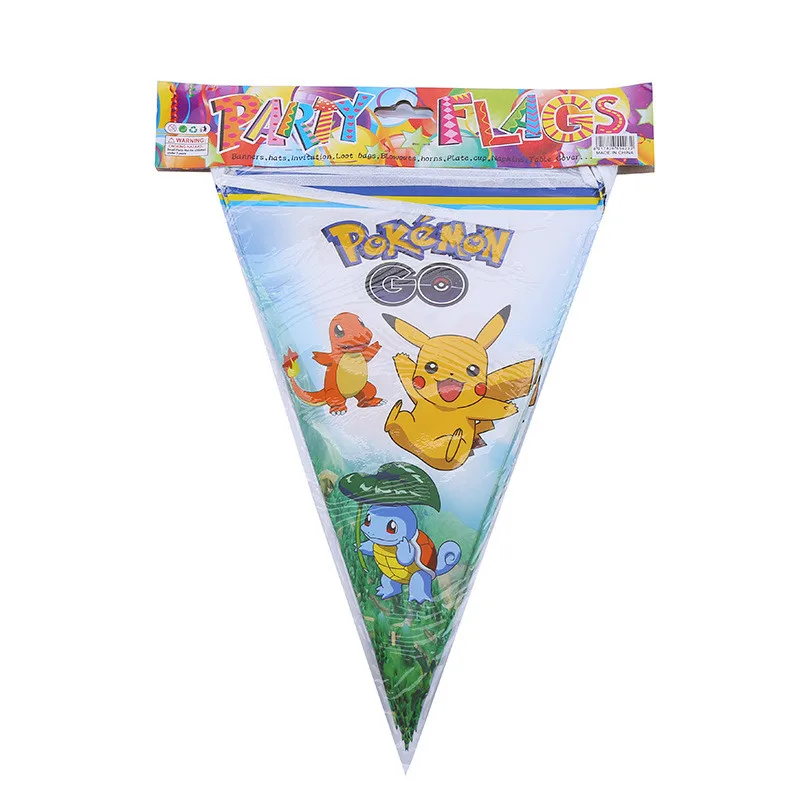 Pokemon/вечерние одноразовые принадлежности для детской посуды на день рождения, украшения, бумажная чашка+ тарелка+ скатерть+ салфетка+ Подарочная сумка+ шляпа