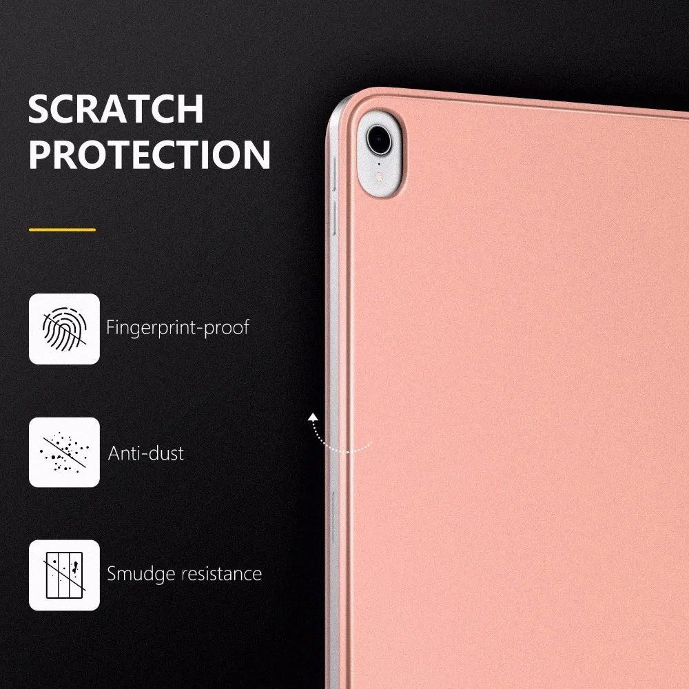 Moko para Ipad Capa com Magnético Case Suporte Magneticamente Anexar Carga - Par] Fino Leve Inteligente Escudo Pro 12.9 2020 - Imagem 4