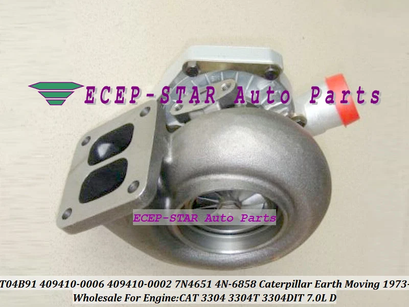 Turbo T04B91 409410 409410-0002 409410-0006 7N4651 4N6858 Turbine For Caterpillar CAT Earth Moving 3304 3304DIT 7.0L (2)