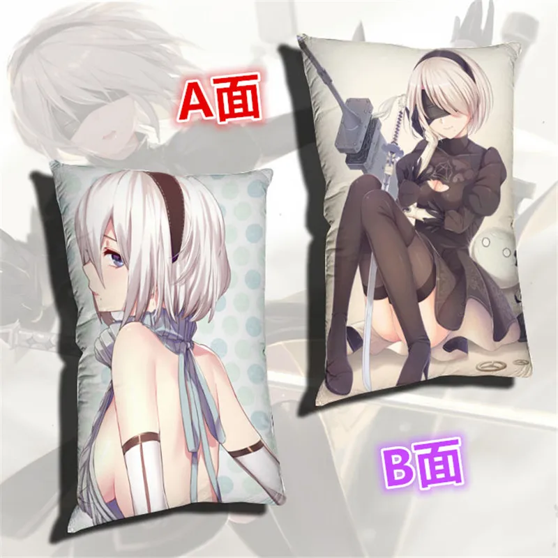 Вау! Новая Аниме игра NieR:Automata подушка 40*60 см 3D узор YoRHa 2B 2A 9S emil наволочка
