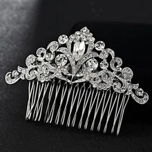 12pcs/lot wholesale Bridal Hair Jewelry Hair Combs Accessories Women Hairpins Tiara Rhinestone Head Jewelry for Bridal Gifts